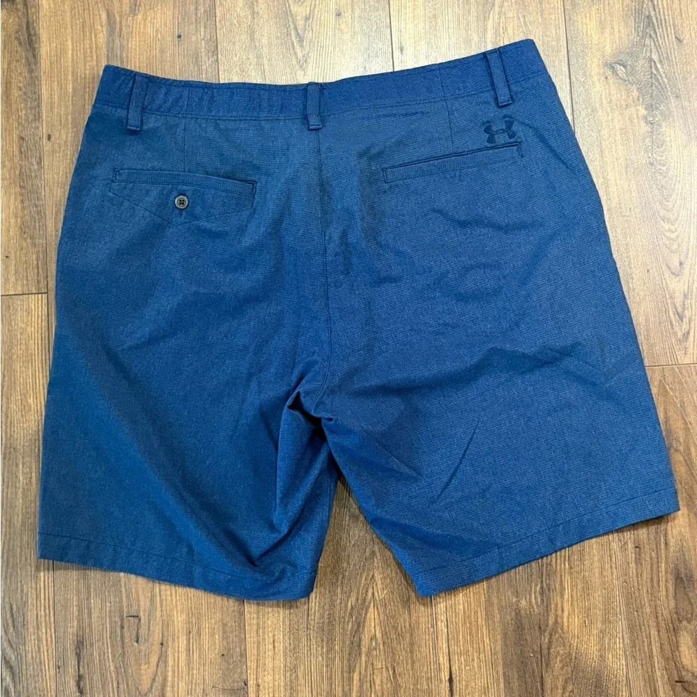 Under Armour Men's Heatgear Performance Golf Shorts Navy Blue Size 40